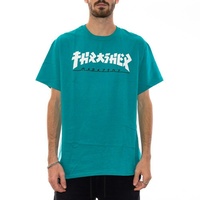 THRASHER SKATEBOARD MAGAZINE Godzilla T-shirt Tee JADE