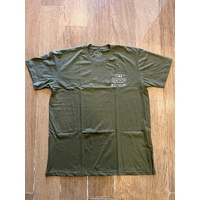 Kingpin - Fortune army green / cream Print Shirt Kingpin Skate Supply T-Shirt Short Sleeve