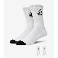 Volcom New White Full Stone Socks 3 PACK size 9-12 Aus Seller Skateboard Kingpin Skate