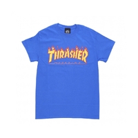 Thrasher Flame Logo Royal Blue T-Shirt Tee Shirt Short Sleeve Thrasher Magazine