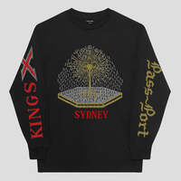 Pass Port - Kings X Tee Long sleeve Black L/S T-Shirt Pass~Port Passport T-shirt