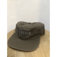 Kingpin - Washed Brown Hat Cap Strap Back Kingpin Logo Skate Supply Adjustable