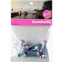 Penny Skateboard Bolts 1.125" Inch Gumballs Pink Hardware phillips head