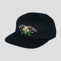 Pass~Port Bloom Workers Cap - Black passport hat
