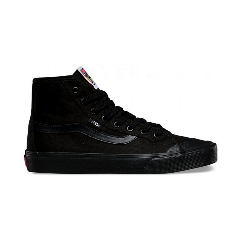 vans black ball hi white