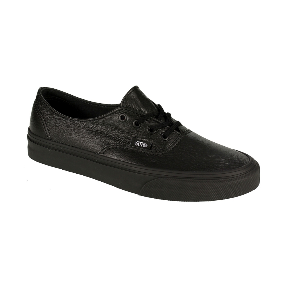 black leather vans size 5