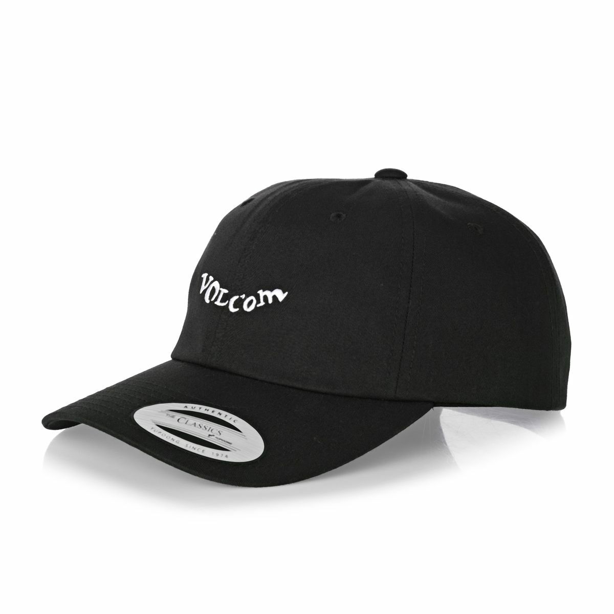 VOLCOM CAP STENCIL Cap BLACK Yupoong strapback adjustable HAT CAP Aust ...