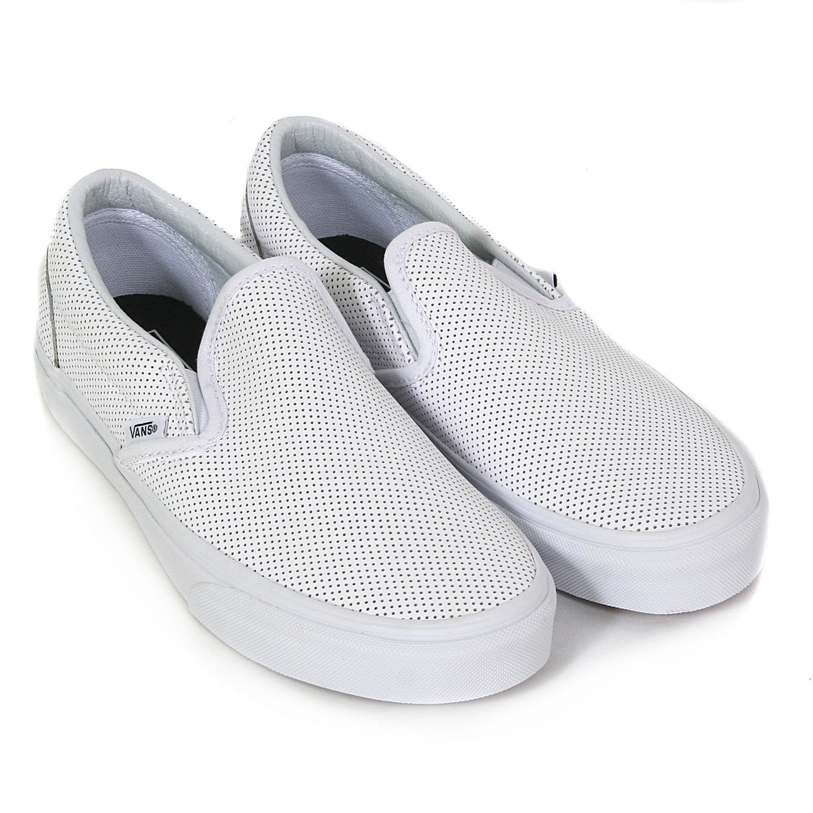 vans classic slip on perforated leather