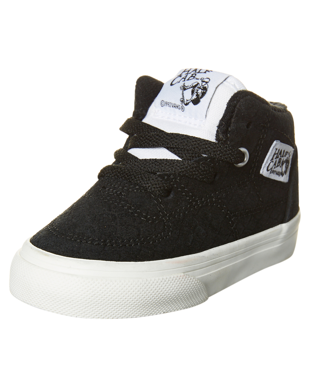 childrens black vans shoes