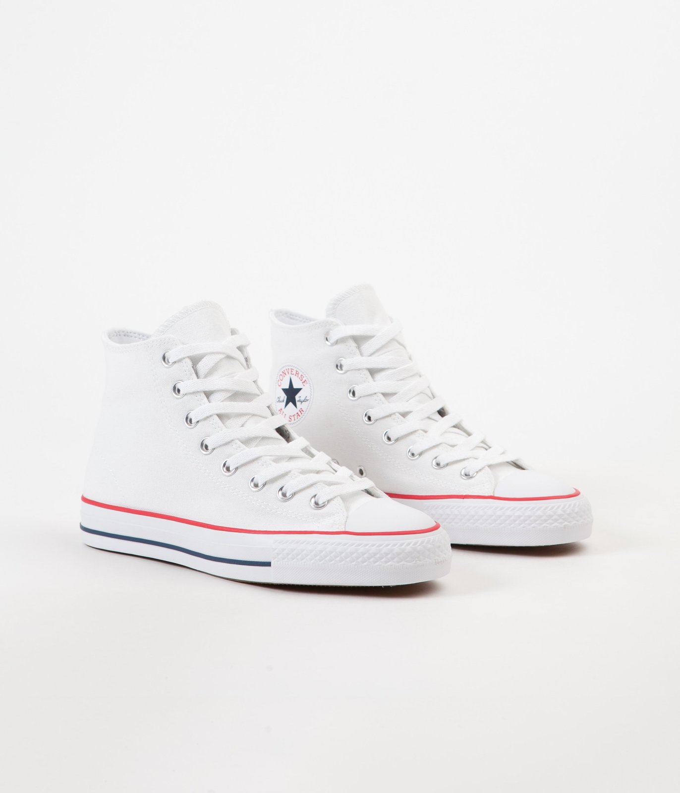 CONVERSE CTAS HI White / Red / Blue CANVAS CHUCK TAYLOR SHOES ALL STARS
