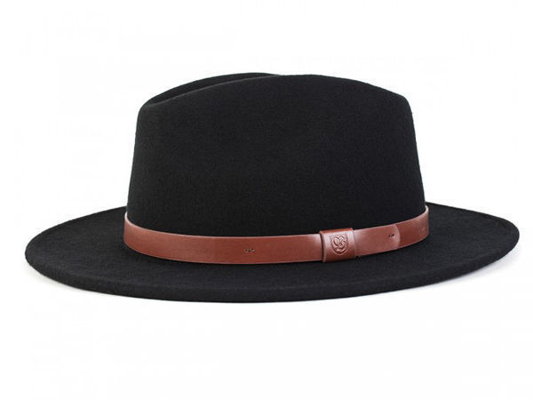 BRIXTON MESSER FEDORA BLACK HAT CAP NEW FREE POSTAGE AUSTRALIAN SELLER - Bild 5 von 5