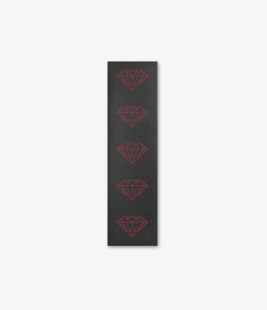 Diamond Skateboard Grip Tape Sheet 9 x 33 Diamond Red 