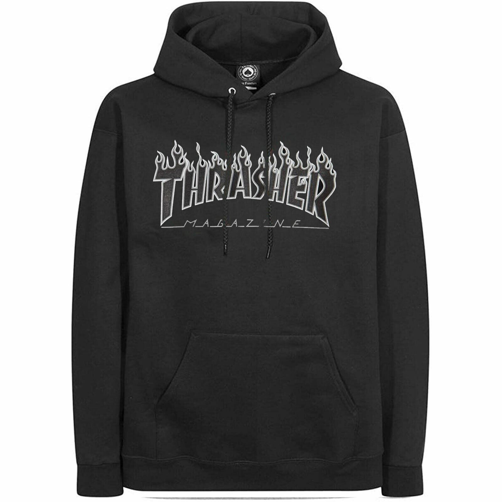 Thrasher silver on sale flame hoodie