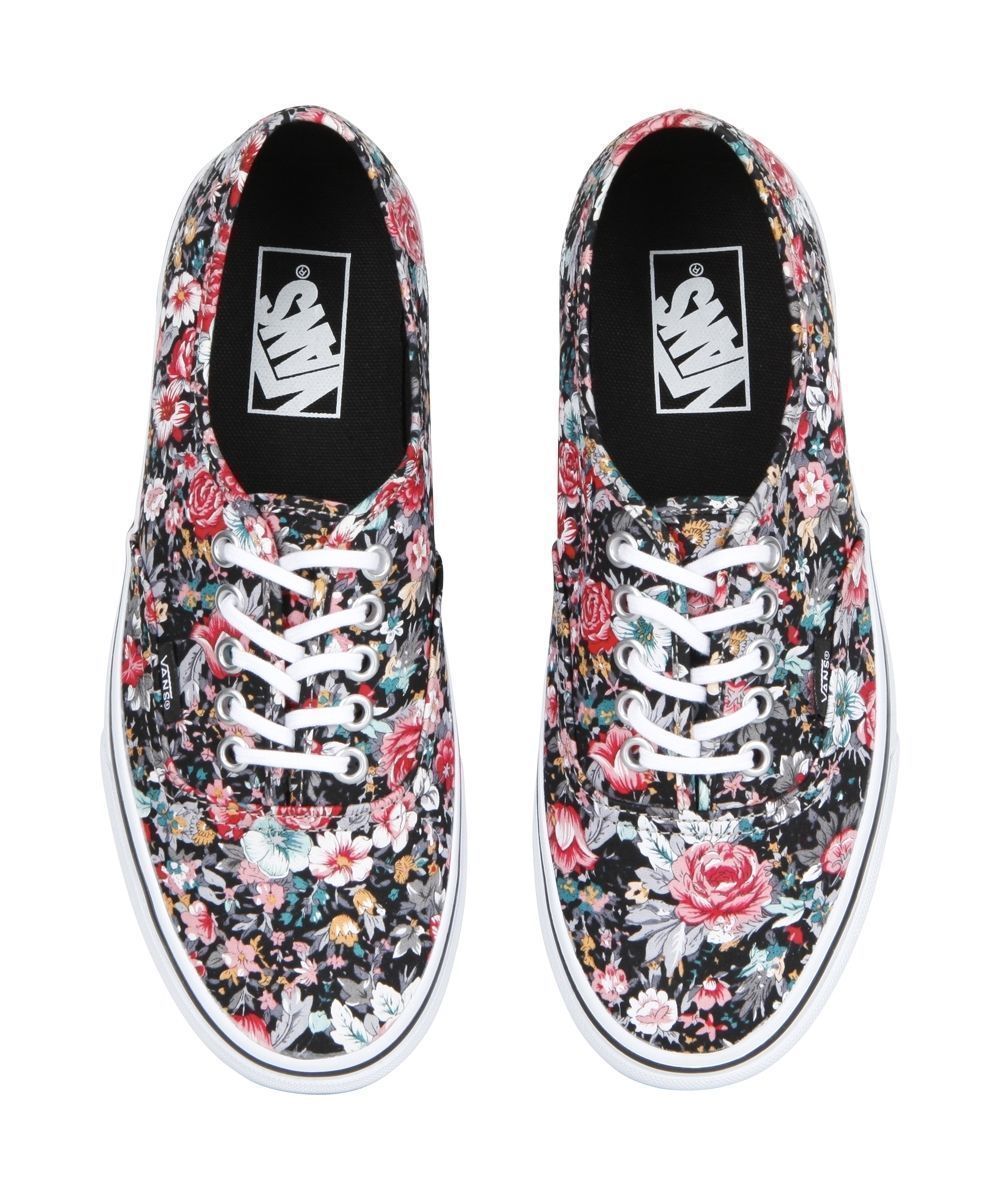 womens floral vans shoes