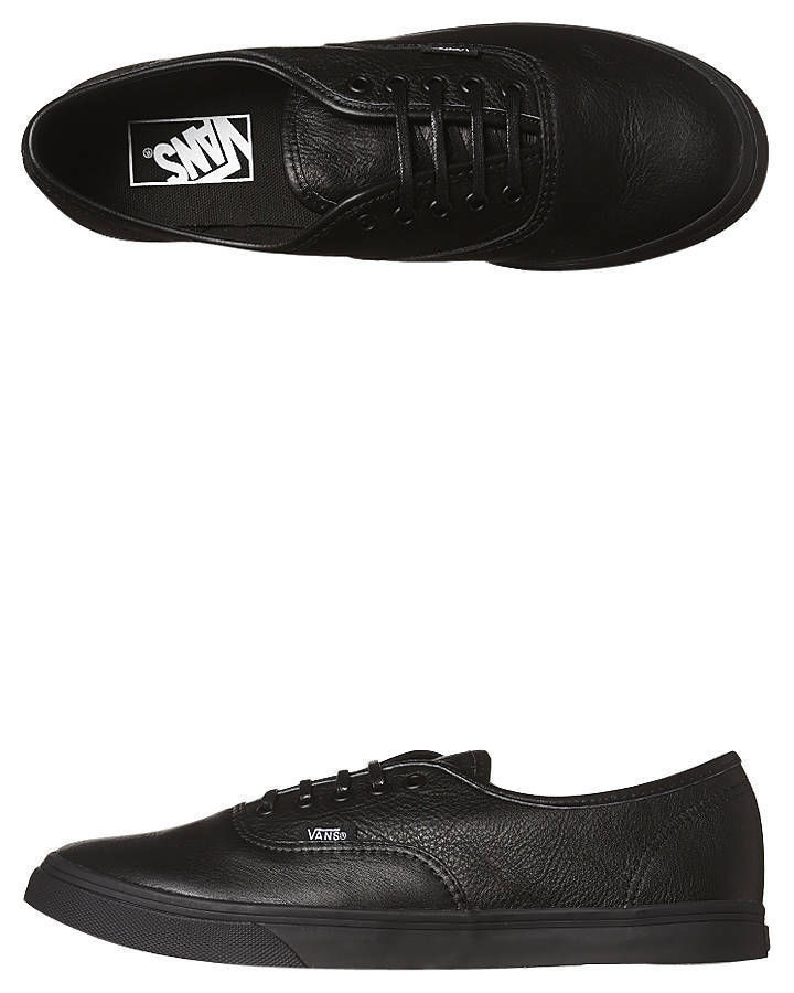 leather vans school shoes