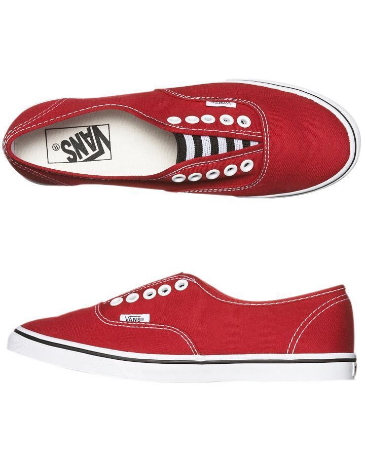 red vans authentic lo pro