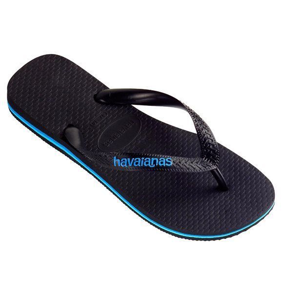 black and blue havaianas