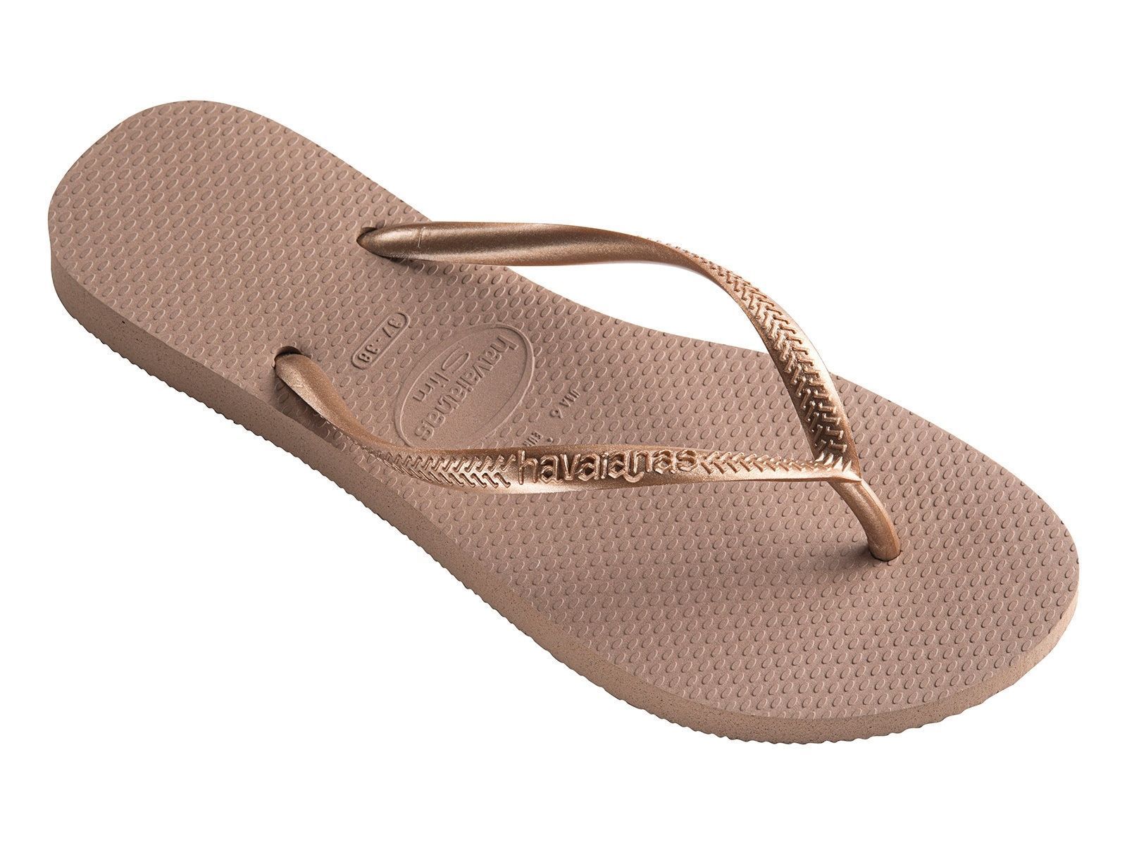 havaianas slim hardware rose gold