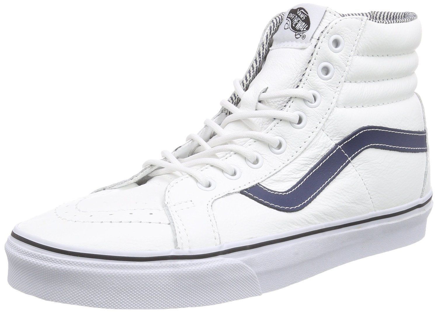 vans sk8 hi leather white