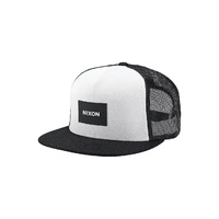 NIXON TEAM TRUCKER HAT BLACK / WHITE SNAPBACK CAP NEW AUST SELLER