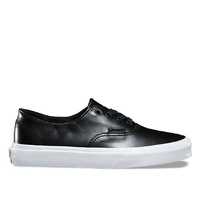 VANS SHOES AUTHENTIC DECON D SMOOTH LEATHER BLACK SKATE SKATEBOARD VN-08EQMS1