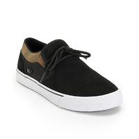 SUPRA CUBA BLACK / Camo White SKATEBOARD SLIP ON SHOES FREE POSTAGE AUSTRALIAN SELLER