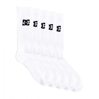 DC CREW SOCK 5 PACK WHITE MENS US 8 - 11
