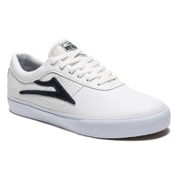 LAKAI SHEFFIELD SHOES WHITE NAVY LEATHER FREE POSTAGE AUSTRALIAN SELLER