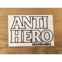 ANTI HERO BLACK SKATEBOARD OG STICKER 6" INCH NEW TRANSPARENT CLEAR STICKER AUST SELLER 1 ASSORTED STICKER.
