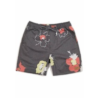 BRIXTON HAVANA TRUNK BLACK / YELLOW / RED shorts board shorts