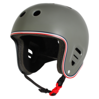 PROTEC FULL CUT HELMET TRIKE MATT GREY FULLCUT PRO TEC PRO-TEC FREE POSTAGE