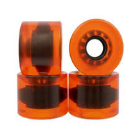 PENNY SKATEBOARD WHEELS 83A 59MM X 45MM WIDE CLEAR ORANGE AUST SELLER