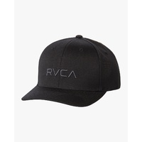 RVCA FLEX FIT CAP BLACK HAT FLEXFIT AUSTRALIAN SELLER SURF SKATE