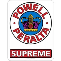 POWELL PERALTA SUPREME SKATEBOARD STICKER 9 CM X 7 CM