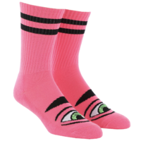 TOY MACHINE SOCKS SECT EYE SOCK PINK NEW AUSTRALIAN SELLER KINGPIN SKATE SHOP 