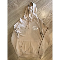 KINGPIN SKATE SUPPLY HOOD JUMPER PREMIUM TAN ORIGINAL PRINT PULLOVER