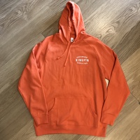 KINGPIN SKATE SUPPLY HOOD JUMPER ORANGE ORIGINAL PRINT PULLOVER