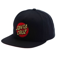 SANTA CRUZ CLASSIC PATCH HAT BLACK CAP SKATE SURF SNOW FREE POSTAGE AUSTRALIAN