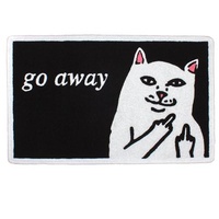 RIP N DIP LORD NERMAL CAT GO AWAY RUG AUS SELLER RIPNDIP 22'' x 36'' INCH