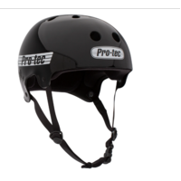 PROTEC HELMET GLOSS BLACK OLD SCHOOL SKATEBOARD HELMET PROTEC SKOOL
