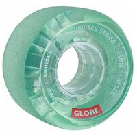 GLOBE SKATEBOARD WHEEL BRUISER 55MM 83A SOFT CRUISER CLEAR AQUA WHEEL