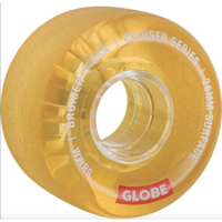 GLOBE SKATEBOARD WHEEL BRUISER 58MM 83A SOFT CRUISER CLEAR HONEY WHEEL