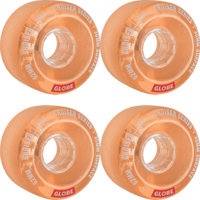 GLOBE  SKATEBOARD WHEEL BRUISER 62MM 83A SOFT CRUISER CLEAR CORAL WHEELS