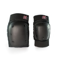 EXITE PADS SKATEBOARD ELBOW KNEE 2 PACK CREATURES SET SKATEBOARD BLACK