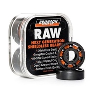 BRONSON SPEED CO. - G3 Next Gen Shieldless Skateboard Bearings RAW - Set of 8