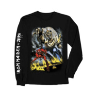 ZERO SKATEBOARDS X IRON MAIDEN Number of the Beast L/S Tee - Black