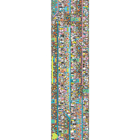 FRUITY Skateboard Grip Tape WHERE'S WALLY CORRIDORS 9" X 33"