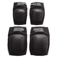 SECTOR 9 Nine Pursuit Protective Pad Set Knee And Elbow BLACK