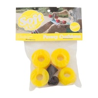 PENNY TRUCKS REBUILT KIT YELLOW Bushings 83 DURO SOFT Standard TRUCK RUBBERS PIVOT CUP KIT