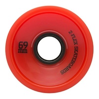 Z-FLEX Longboard Wheel 63mm RED Translucent Zflex Z-Pro Skateboard